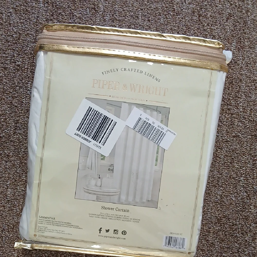 White Shower Curtain